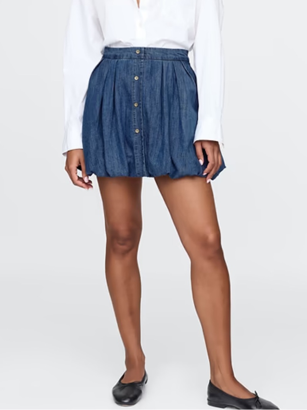 GAP Denim Bubble Mini Skirt